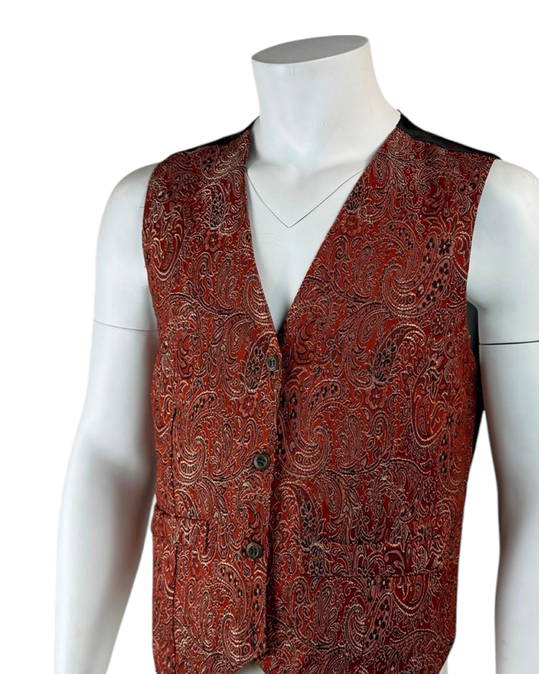 Gilet Vintage sfumato e nero dietro Spider