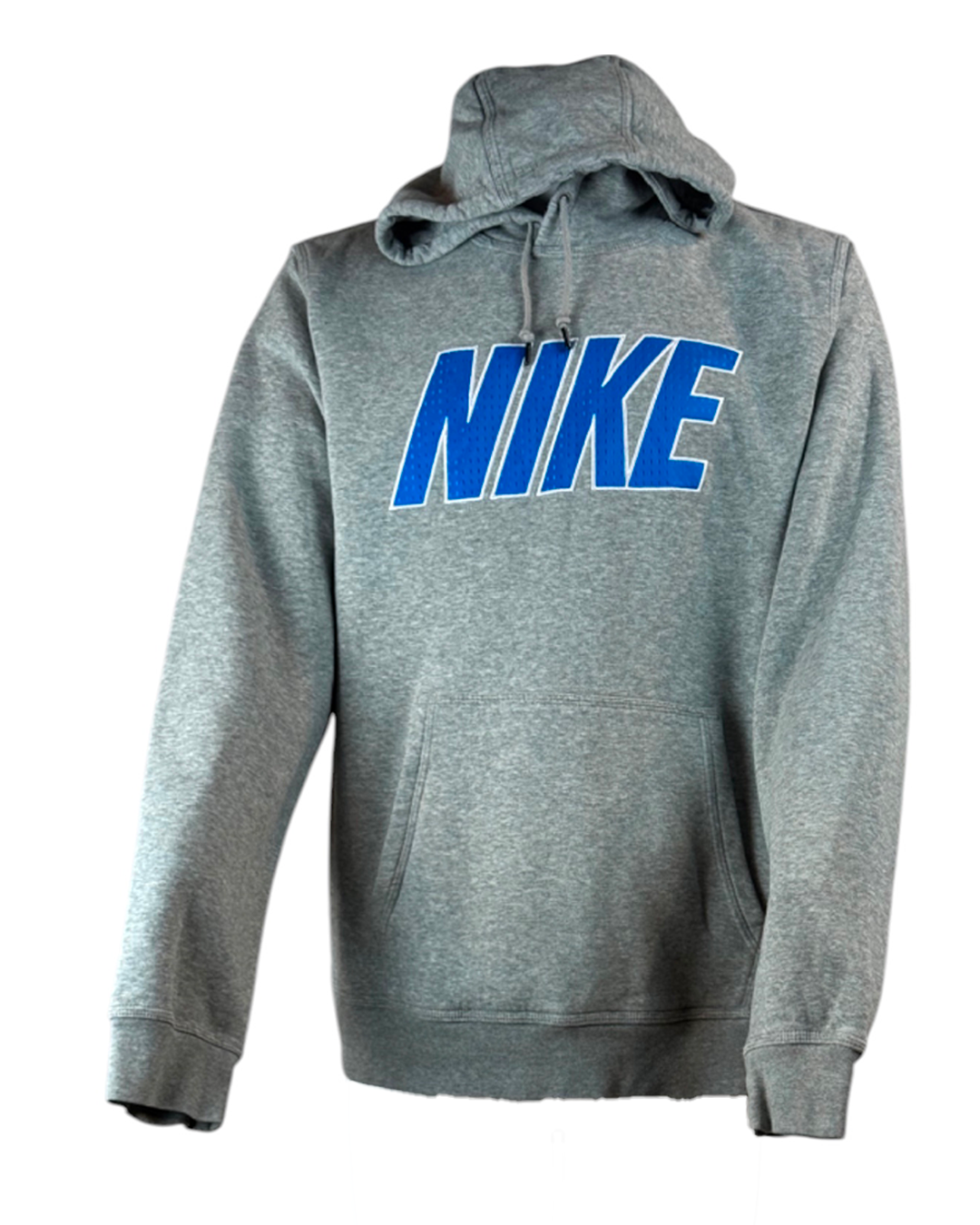 Felpa Nike Grigia Scritta Azzurra