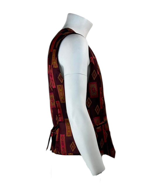 Gilet Vintage con Rombi e quadri Emdee