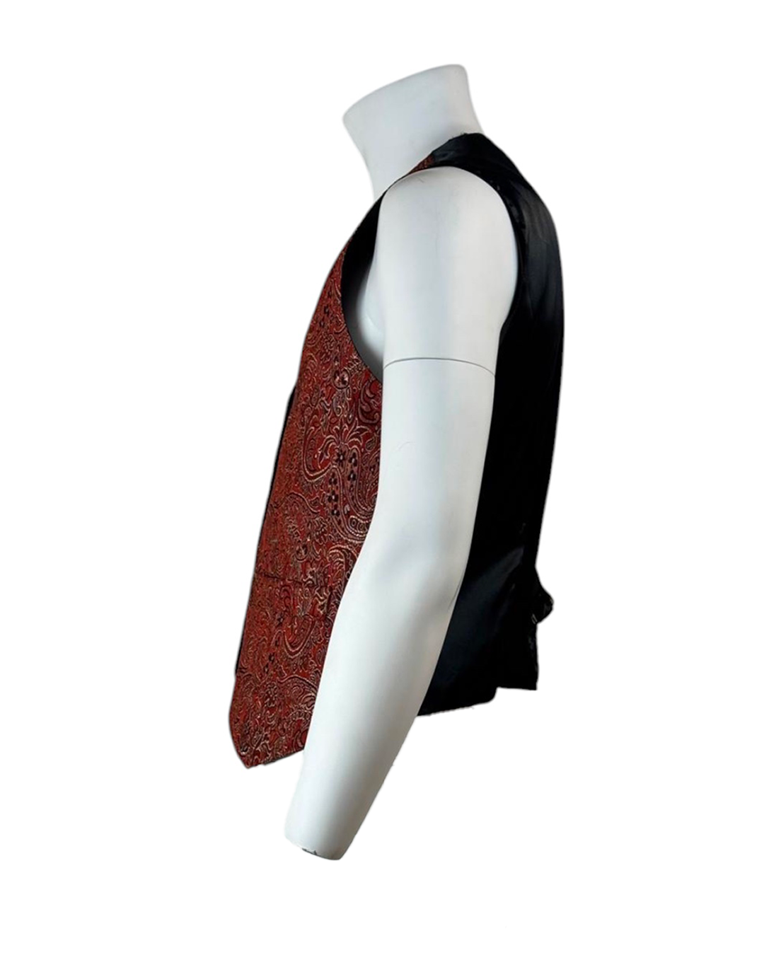 Gilet Vintage sfumato e nero dietro Spider