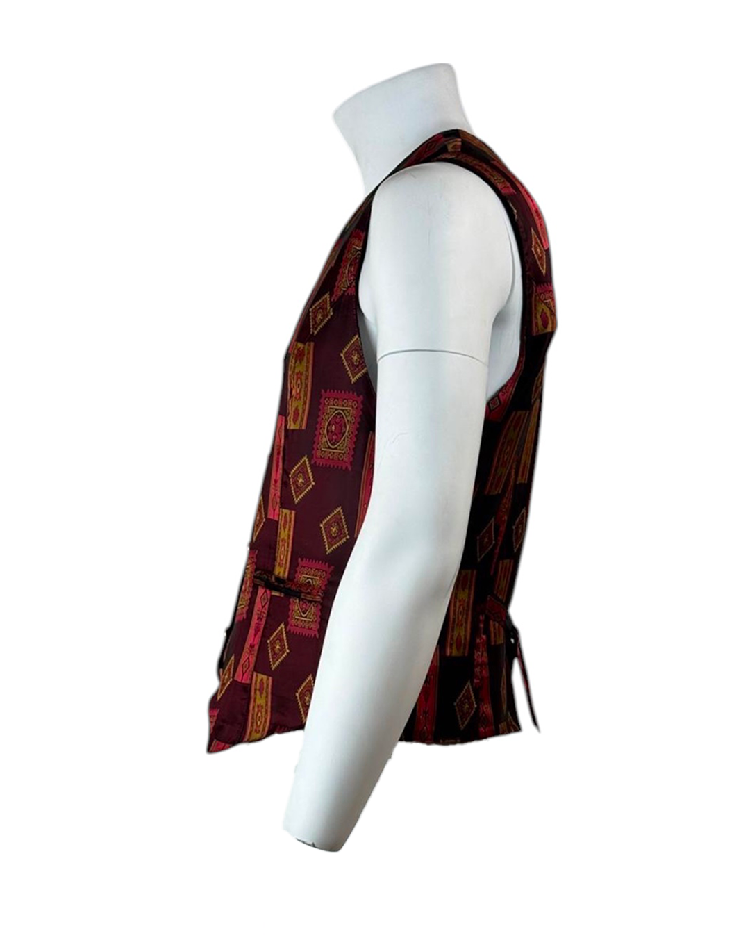 Gilet Vintage con Rombi e quadri Emdee