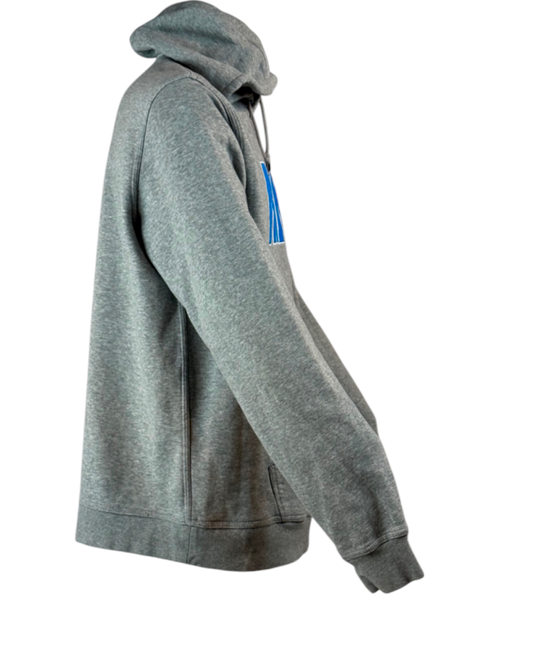 Felpa Nike Grigia Scritta Azzurra