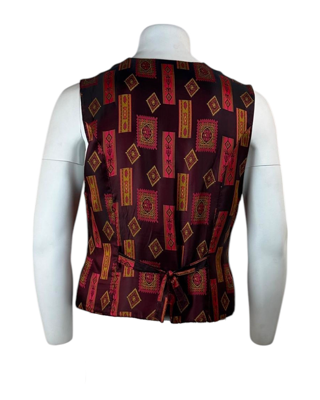 Gilet Vintage con Rombi e quadri Emdee